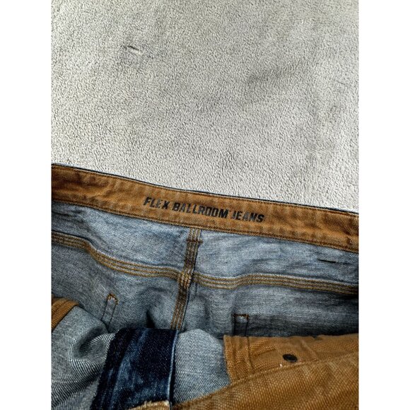 Duluth Trading Co. Flex Ballroom Jeans 42x32 Relaxed Fit Mens Denim Blue - Picture 3 of 8